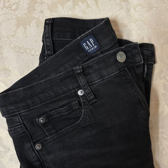 GAP 1969 True Skinny Jeans – Size 8 / 29R – Black Wash - Picture 9 of 9